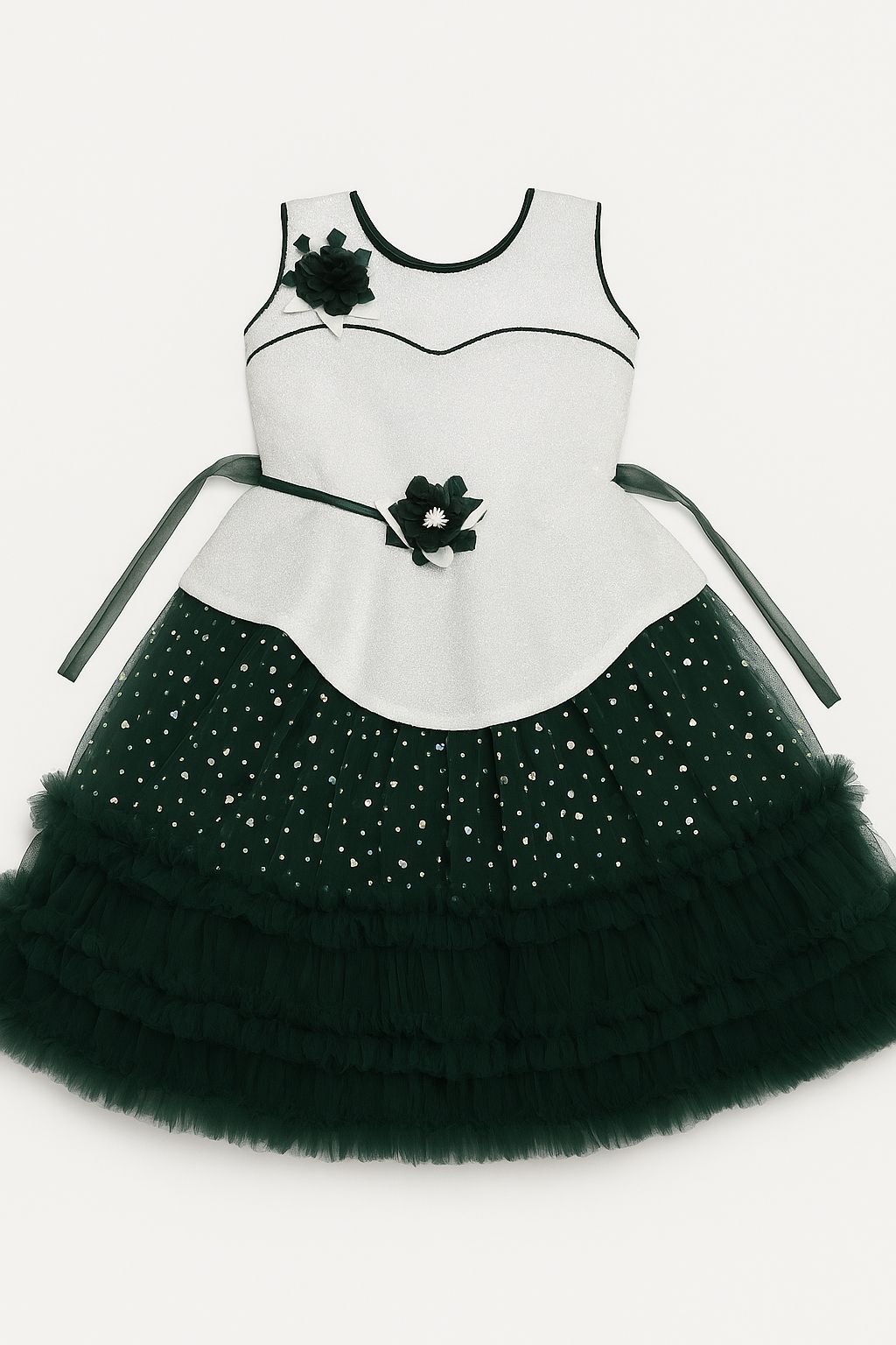 Emerald Glow Party Frock