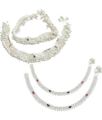Charms Silver Anklets ( Pack of 1 )