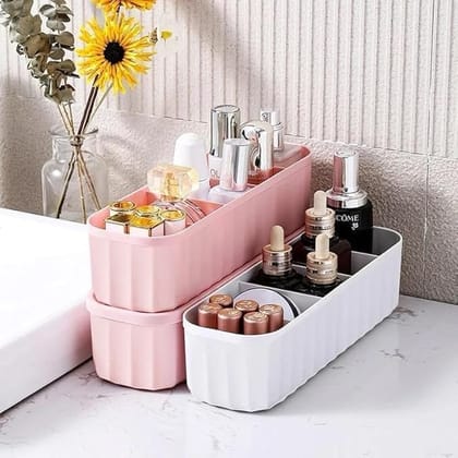 Drawer Organizers for Underwear, Socks, Bras, Ties, Undergarments, and Scarves - Closet Storage Dividers for Household Use Wardrobe Storage Box Set of 4 (Multicolor), Plastic_assorted colour