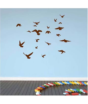 Decor Villa Bird Fly In The Sky PVC Wall Stickers