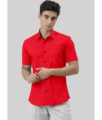 SUR-T - Navy Blue Cotton Blend Slim Fit Men's Casual Shirt ( Pack of 1 )