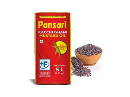 Pansari Mustard Oil 5 Litre - Tin