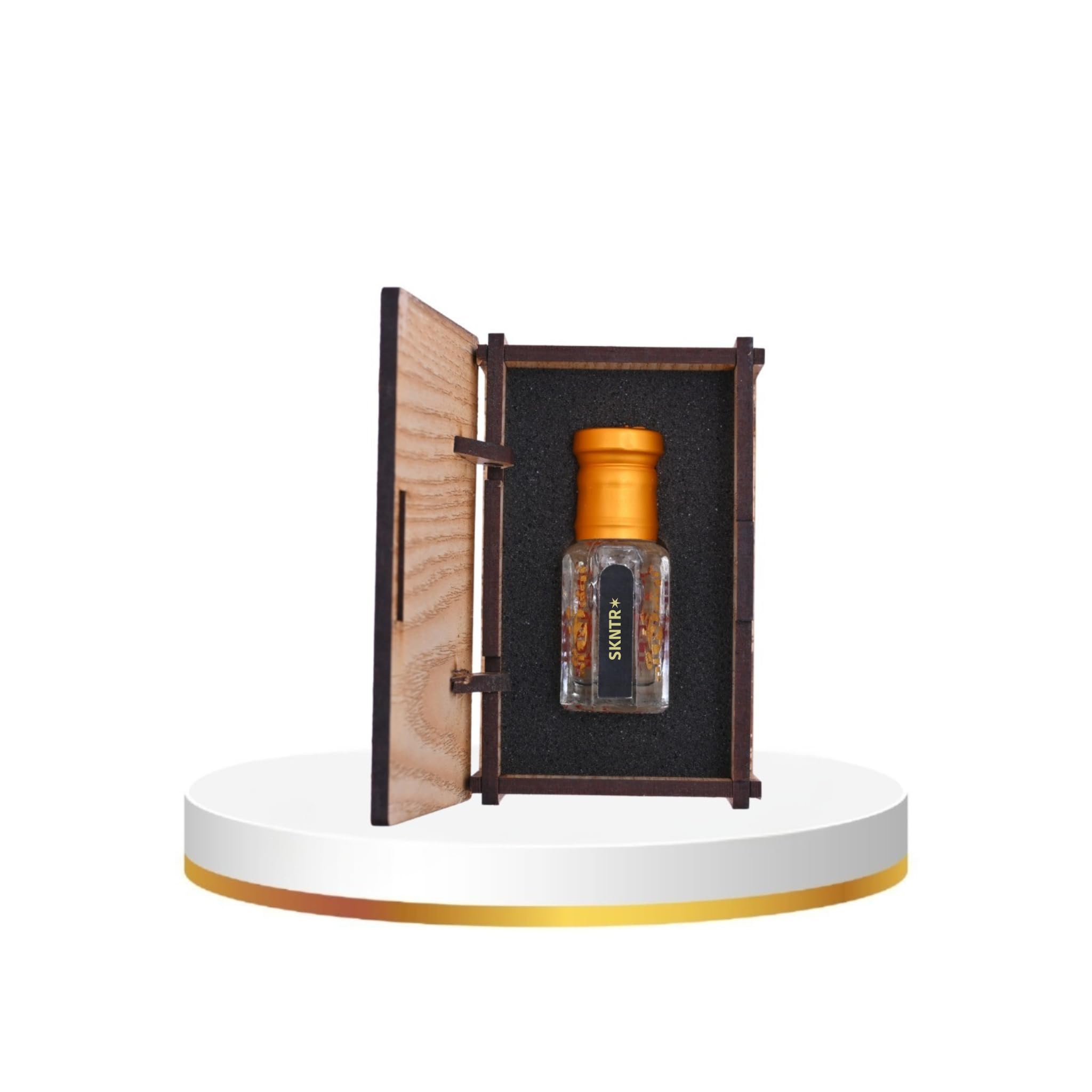 alnaqi fragrances SKNTR-Attar 12ml - Luxury Skin-Nature-Perfume, No Alcohol Concentrated Fresh-Patchouli-Oil, Pure Musk & Vanilla Blend, Original Ladies-Executive-Parfum
