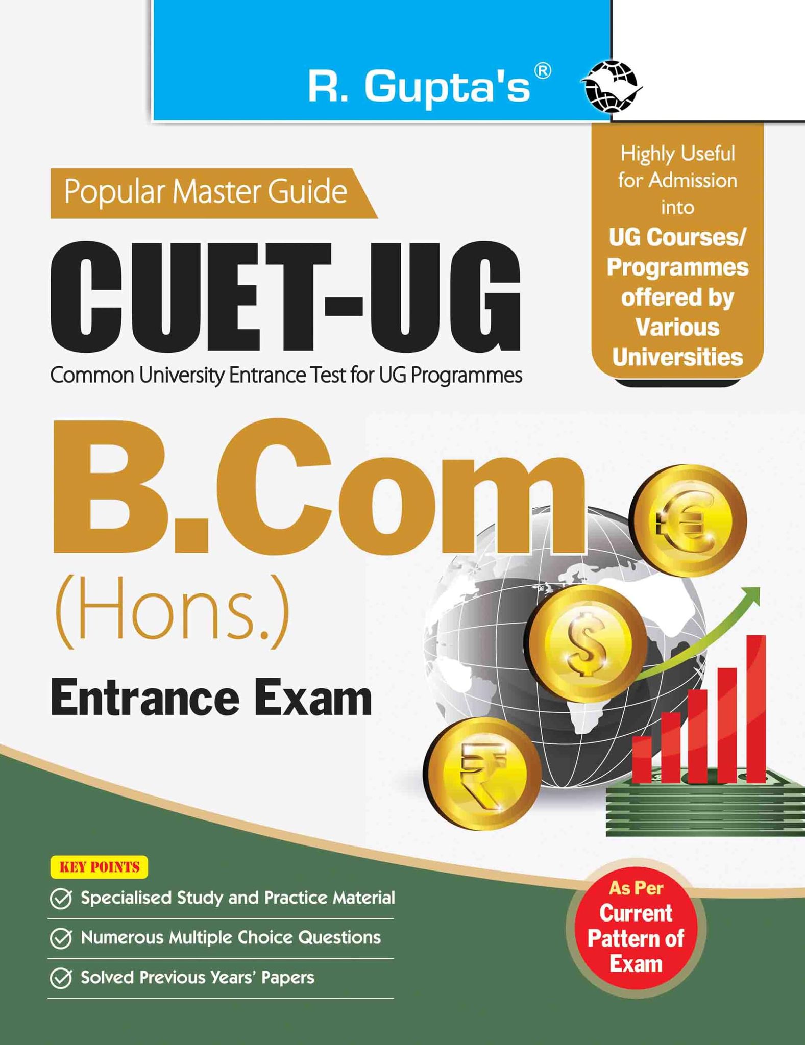 CUET-UG: B.Com (Hons.) Entrance Exam Guide [Paperback] [Oct 16, 2025] RPH Editorial Board