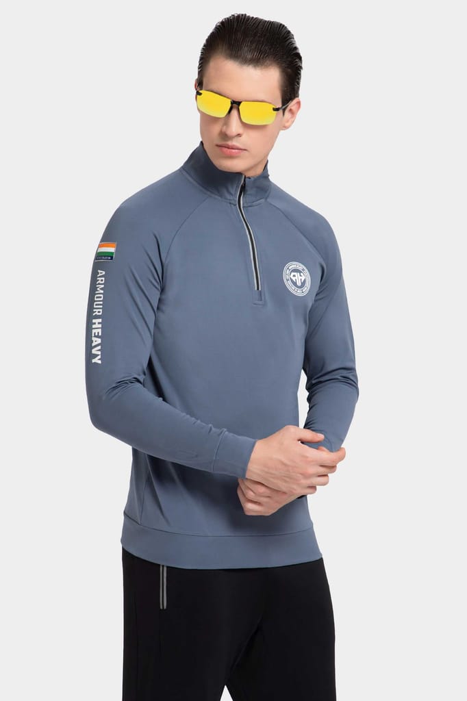 High Neck Grey Polo Jacket Patriot Collection (All Weather)