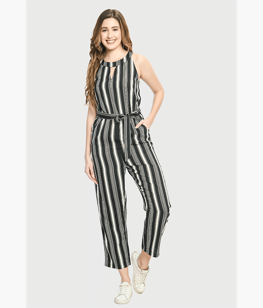 PREEGO - White Crepe Regular Fit Women's Jumpsuit ( Pack of 1 )