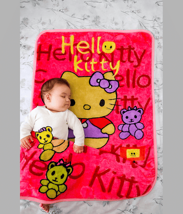 LEROYAL Pink Mink Baby Blanket ( Pack of 1 )