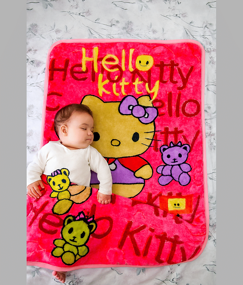 LEROYAL Pink Mink Baby Blanket ( Pack of 1 )