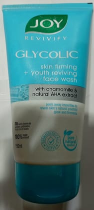 Joy revivify glycolic skin firming+ youth reviving face wash 150 ml