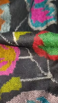 Black Kani Pashmina Shawl – Handwoven Floral Motif in Pure Wool | Heritage Luxury Wrap by Heritage Design Inc