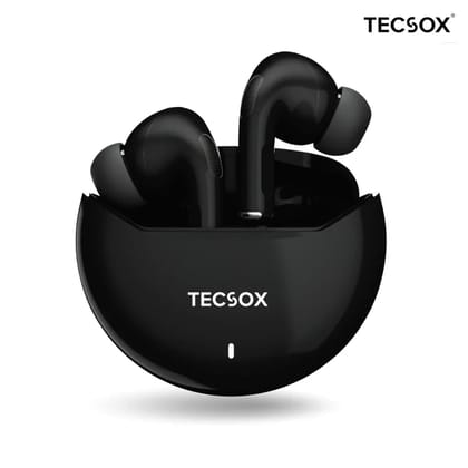 TecSox Omega Wireless Earbud With Comfortable Fit | IPX Water Resistant TecSox Omega Wireless Earbud With Comfortable Fit | IPX Water Resistant - Black