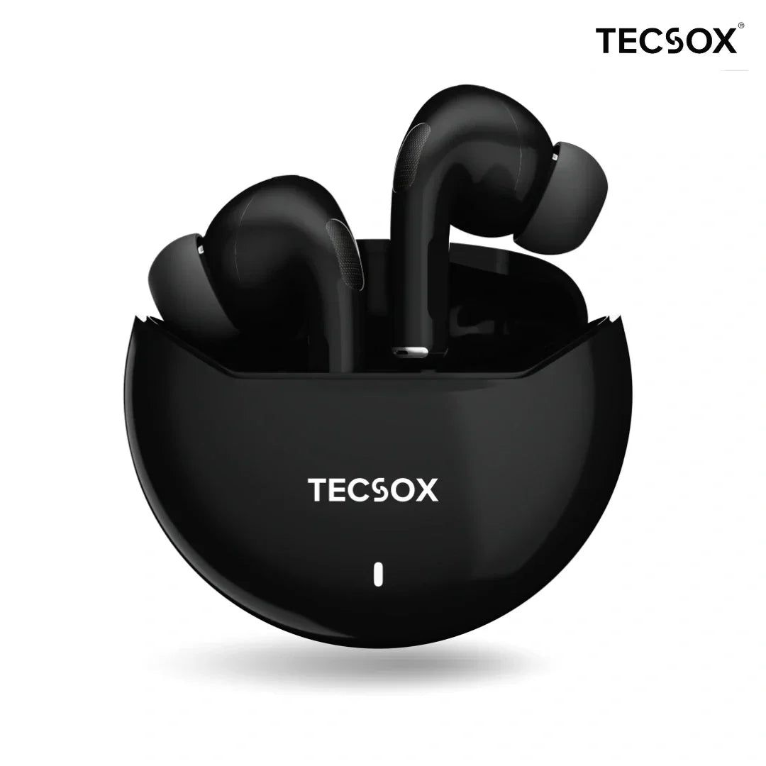 TecSox Omega Wireless Earbud With Comfortable Fit | IPX Water Resistant TecSox Omega Wireless Earbud With Comfortable Fit | IPX Water Resistant - Black