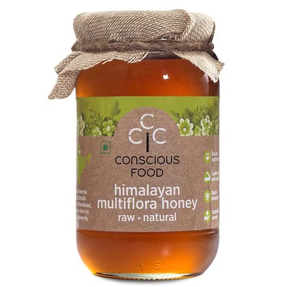 Conscious Food Himalayan Multiflora Honey Raw Natural -500 Gms