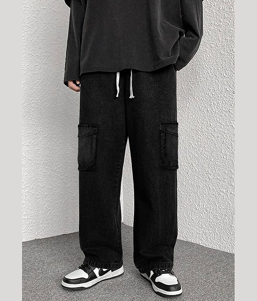 FTX Solid Men's Jeans - Black ( Pack of 1 )