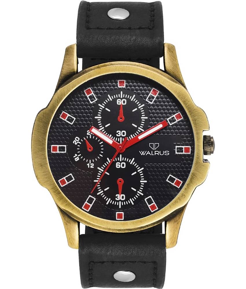 Walrus Artificial Chrono Leather Analog Men's Watch