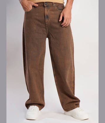 Bene Kleed Solid Men's Jeans - Rust ( Pack of 1 )