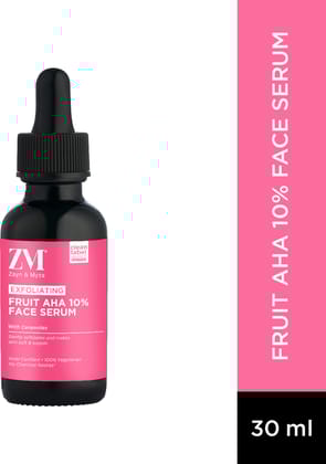 ZM Zayn & Myza Skin Fruit AHA 10% Face Serum | Peeling Solution for Face | Exfoliate for Bright & glowing skin | Reduces dark spots & pigmentation | For all skin types, 30ml