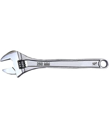 Globus Tools Adjustable Wrench 10" (250 MM) Chrome Finish Single Pc