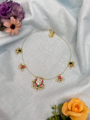 Invisible Chain Jadau Necklace 238