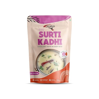 INSTAFOOD Surti Kadhi | Ready to Eat & Cook Meal | 3-4 Servings | After Cooking Gets 1 Litre to Serve | Zip Lock Packaging | Vegetarian Meal | Just Add Butter Milk And Cook, 150 gm