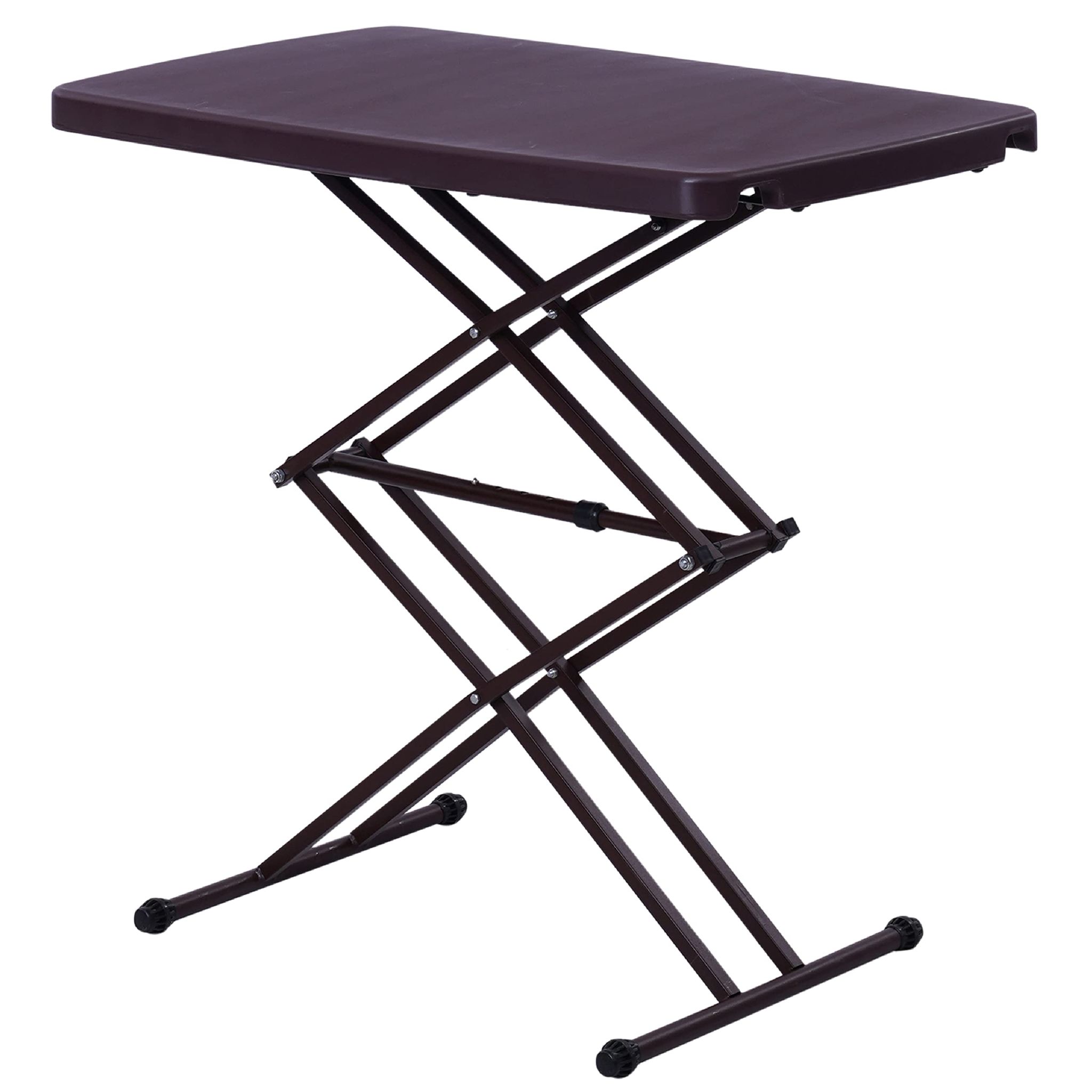 Supreme Furniture Matrix Multi-Purpose Foldable, Rectangle Plastic Table, Height Adjustable, Suitable for Study, Office, Work from Home, School, Living Room, Laptop, Indoor & Outdoor