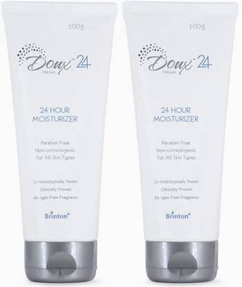 Brinton Doux 24 Hour Moisturizer Cream Face Moisturizer For Women Men 100 g blue x Pack of 2