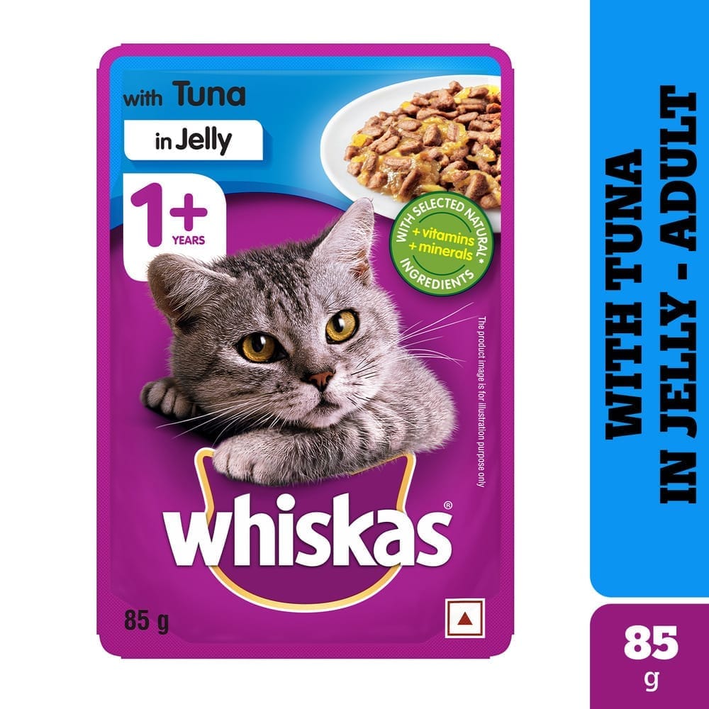Whiskas Tuna in Jelly Adult (1+ Years) Wet Cat Food 80g