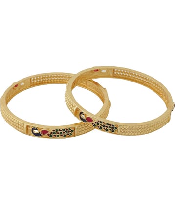VIRAASI - Gold Bangle Set ( Pack of 1 )