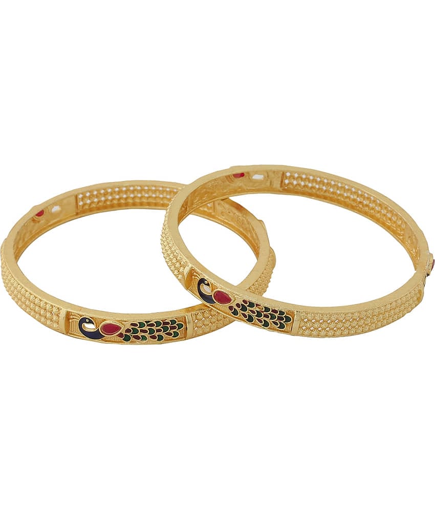 VIRAASI - Gold Bangle Set ( Pack of 1 )