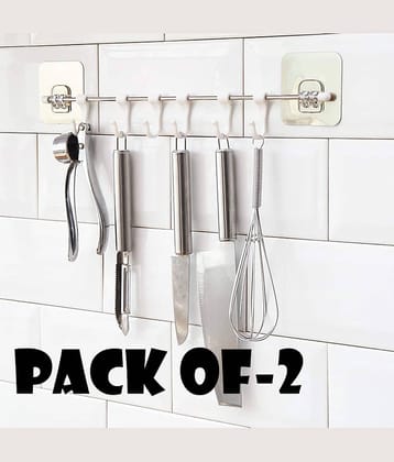 DarkShri Handmade Door Hanging 1 ft White ( Pack of 2 )