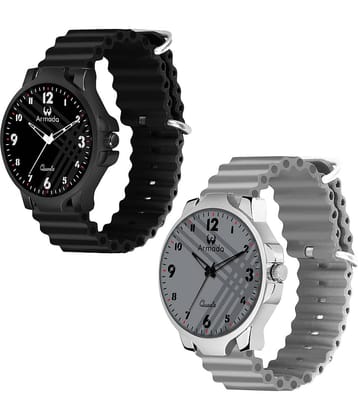 Armado Black Silicon Analog Men's Watch