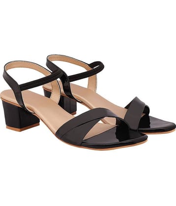 Shoetopia - Black Women's Sandal Heels