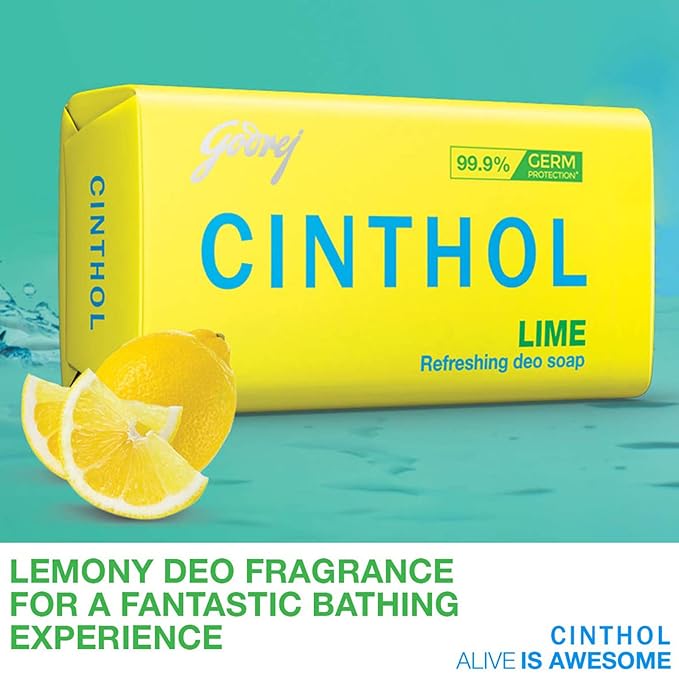 Cinthol Lime Fresh Soap Bar 100 GRAM