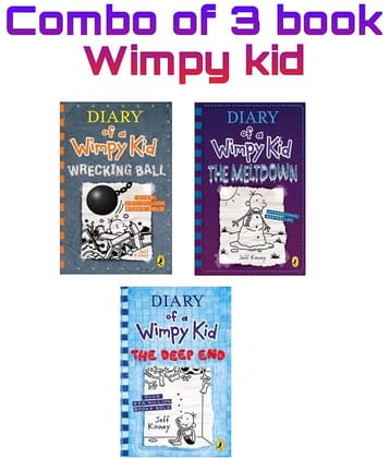 ( Combo Of 3 Books ) Diary of a Wimpy Kid Wrecking Ball & The Meltdown & The Deep End Paperback – 13 September 2022
