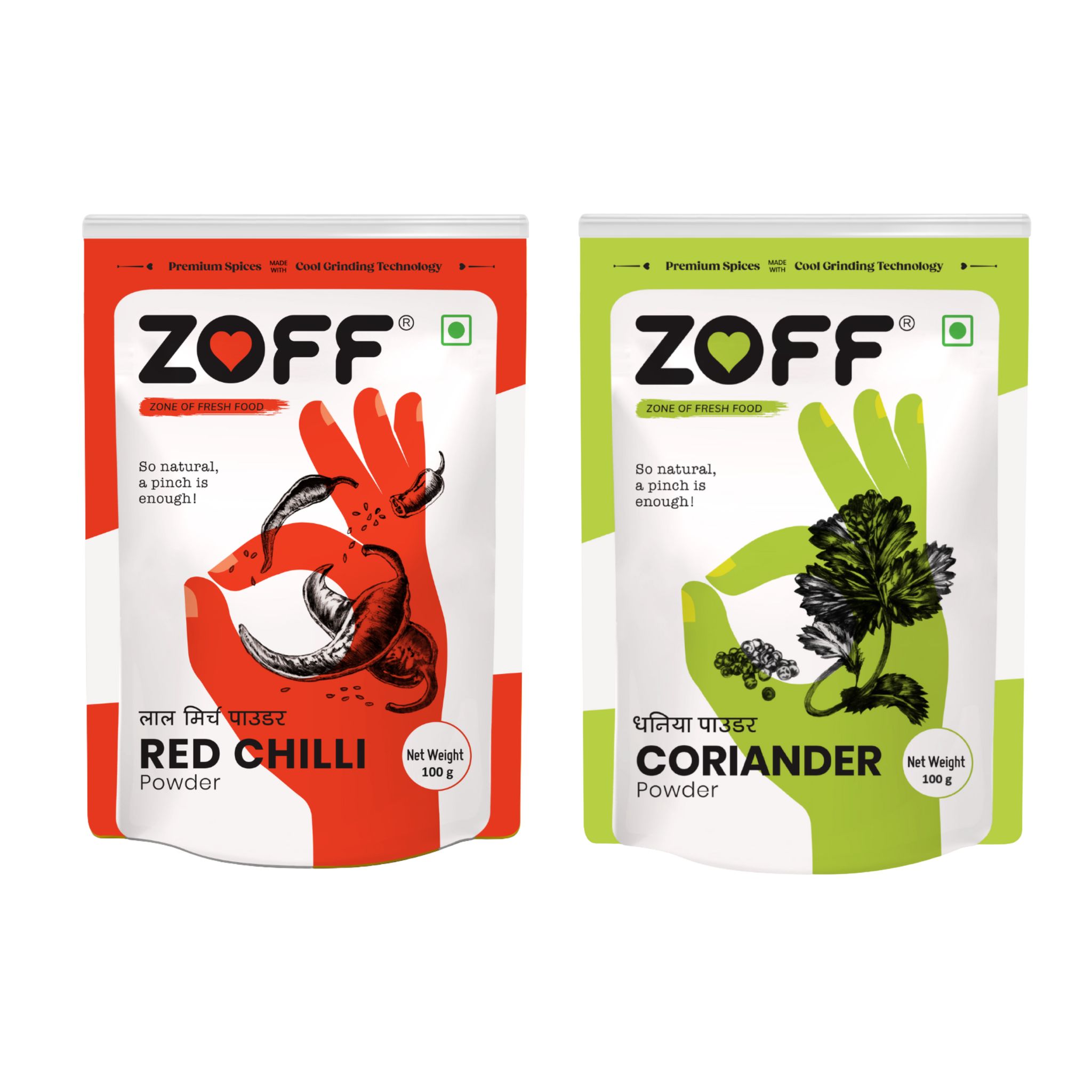 COMBO Red Chilli Powder 100Gm & Coriander Powder 100Gm