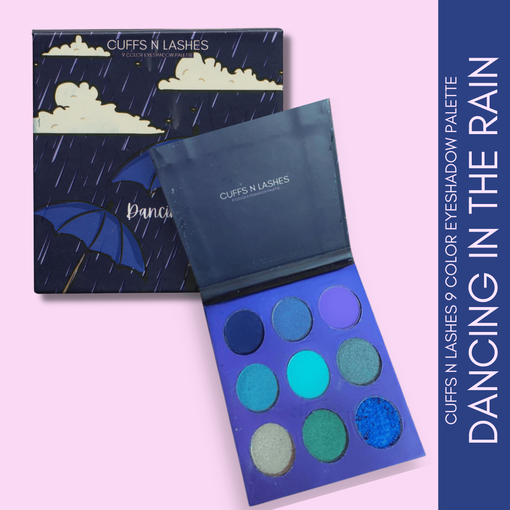 Cuffs N Lashes 9 Color Eyeshadow Palette-Dancing In The Rain