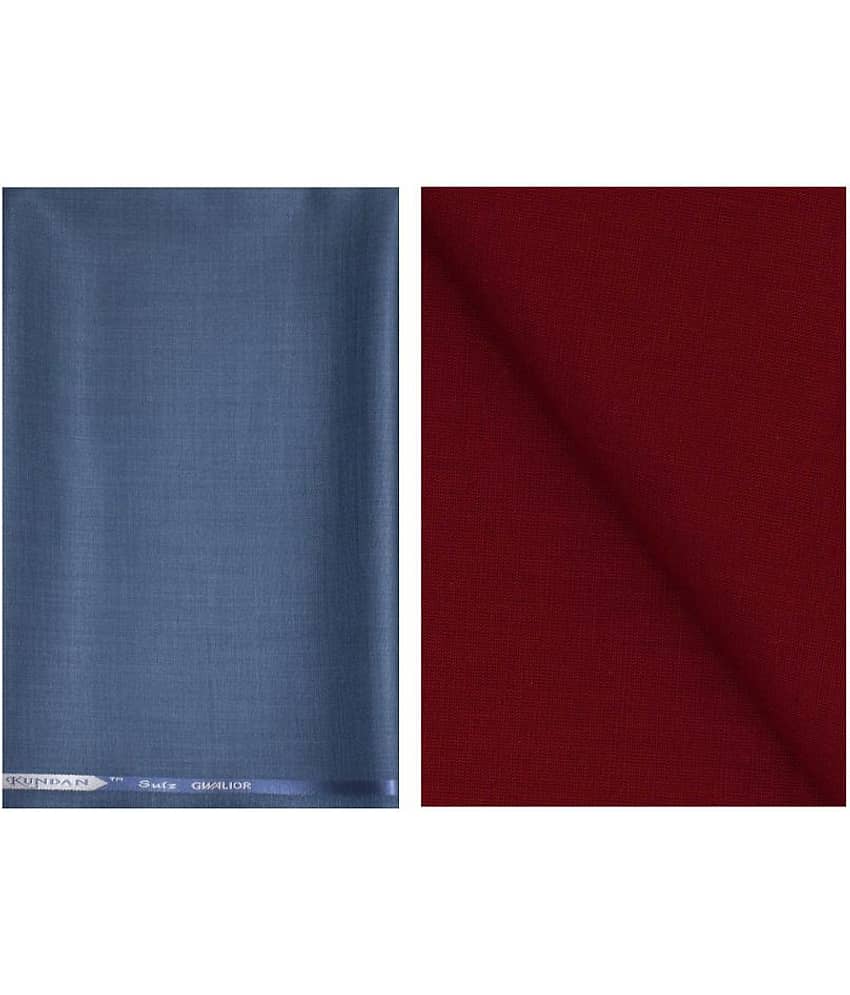 KUNDAN SULZ GWALIOR Multi Cotton Blend Unstitched Shirts & Trousers