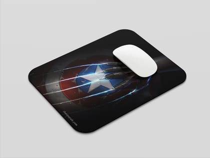 "BATTLE: Captain AMERICA v/s BLACK PANTHER" Mousepad Enhance Your Workspace with Style