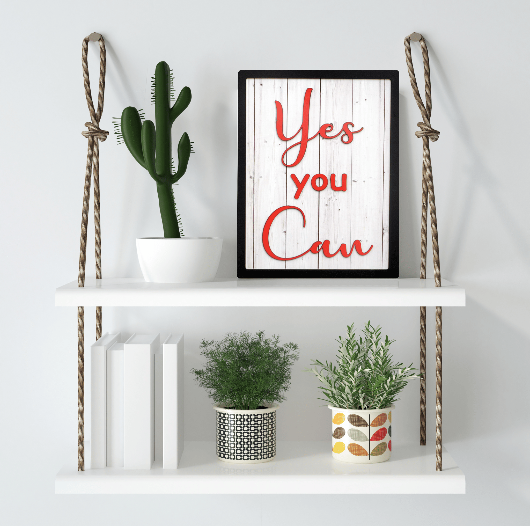 YES YOU CAN Motivational Wall Art-31 X 22 Cm