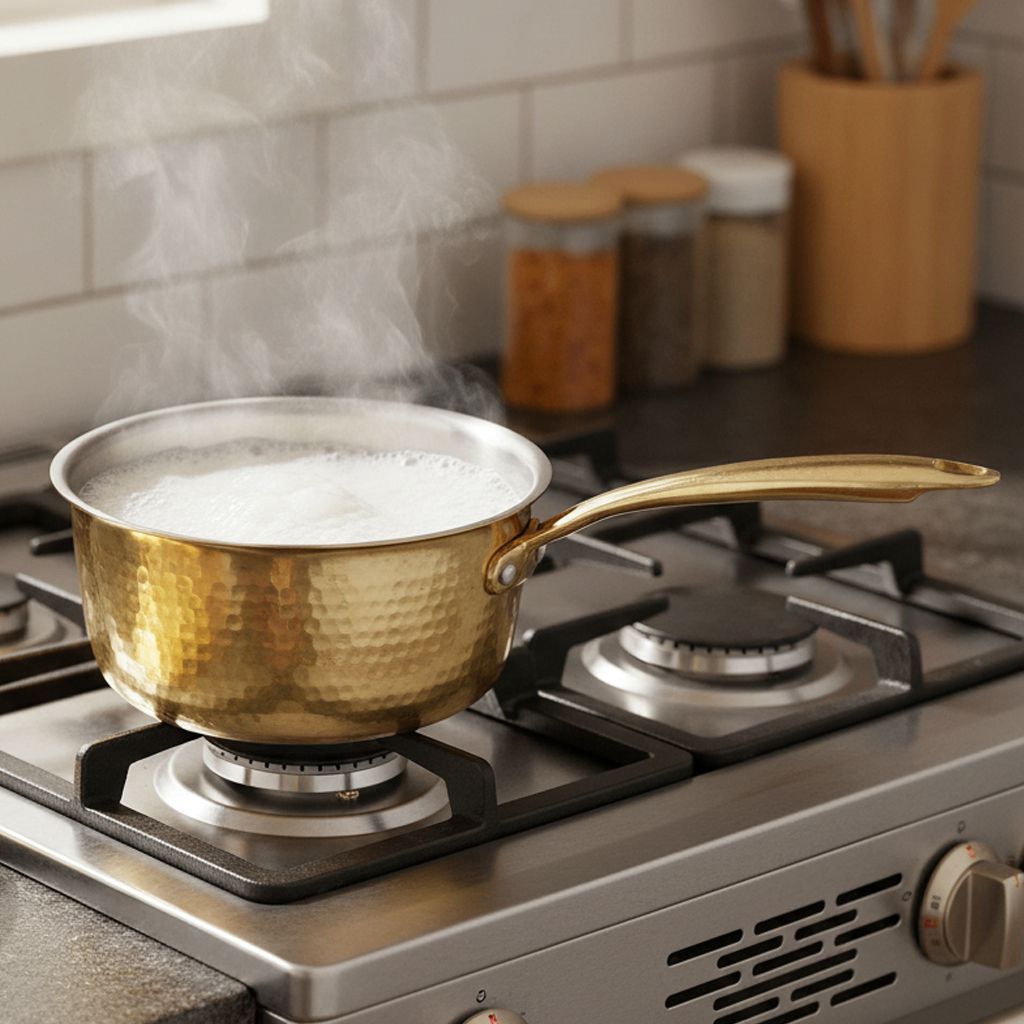 Brass Fry Pan, Height : 5.5 Inch (BCMAS205 C) - Pooja Needs | Buy online on ZillyBuy