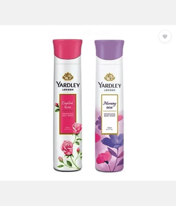 Yardley London English Rose and Morning Dew Combo Pack 2 Deodorant Spray - For Men  (150 ml each, Pack of 2)