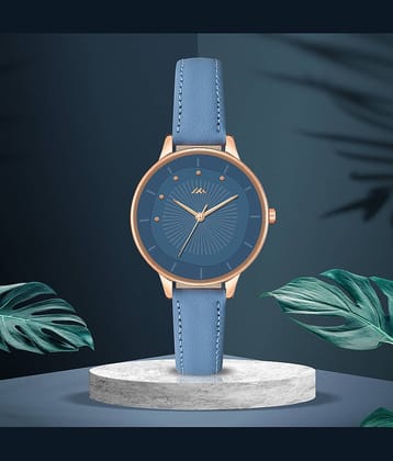 Trex Blue PU Analog Womens Watch