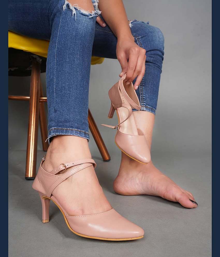 JM Looks Pink Women's Sandal Heels