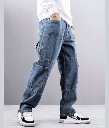 Eyebogler Relaxed Clean Look Men's Jeans - Blue ( Pack of 1 )