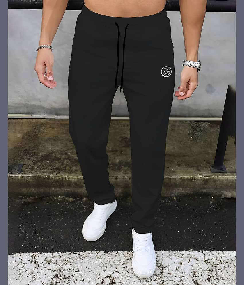 ENITOR Black Cotton Blend Men's Trackpants ( Pack of 1 )
