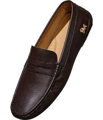 Neemans Dress Loafers Brown Men's Slip on Shoes