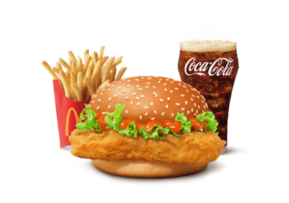 Korean Mc Spicy Chicken Burger Combo (M)