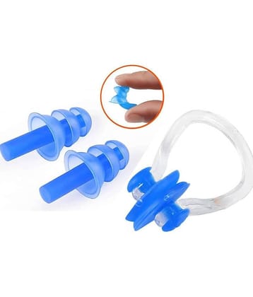 EmmEmm Premium 2 in 1 Swimming Ear Plugs with Nose Clip