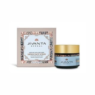 Jivanta Herbal Ubtan Face Scrub for All Oily Skin  Lightens Skin Tone, Removes Dead Cells  Tan with Deep Exfoliate