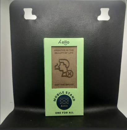 Hello Wooden Mobile Stand  Breathe in Beauty